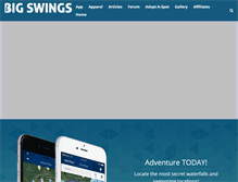 Tablet Screenshot of bigswings.com